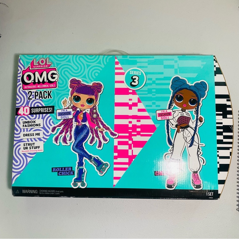 LOL Surprise OMG Series 3 Fashion Dolls 2-Pack Roller Chick and Chillax